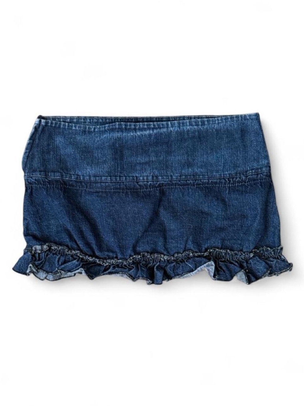 Y2K Denim Micro Mini Skirt